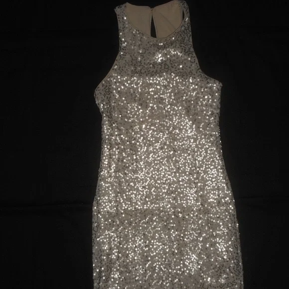 hollister gold dress Hollister Gold Sequin Dress NWT